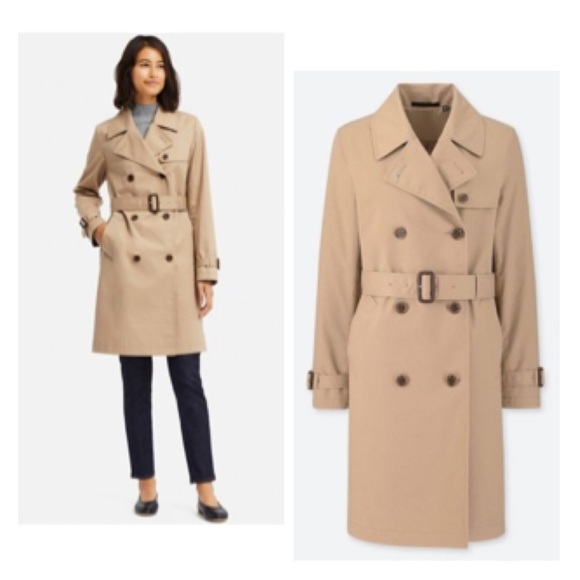 uniqlo short trench coat